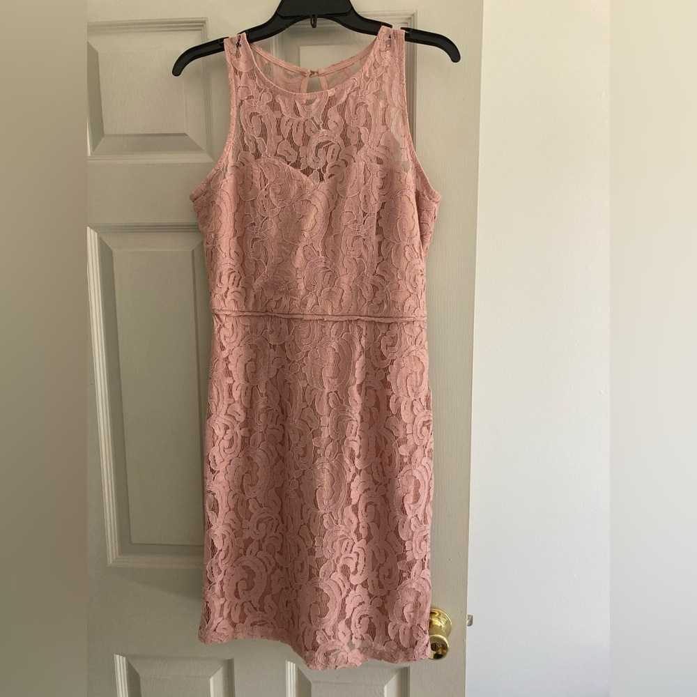 Blush floral lace dress from Nordstrom